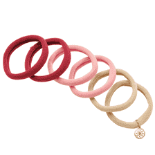 Hair band Yoga soft, 6 pcs, beige, pink, terracotta