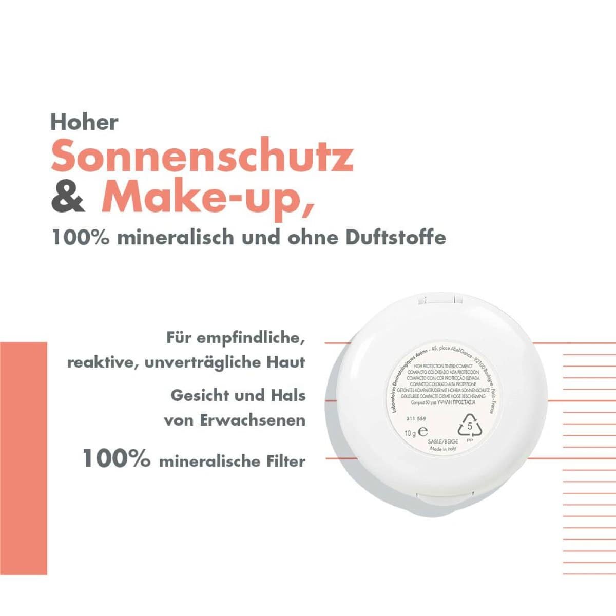 Kompaktsonnencreme SPF50+