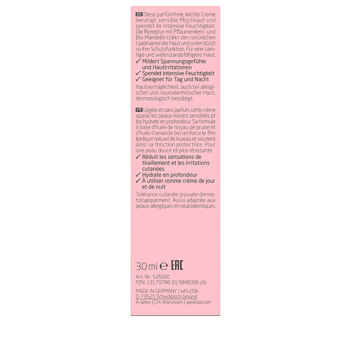Crema Idratante Sensitive Mandorla Leggera
