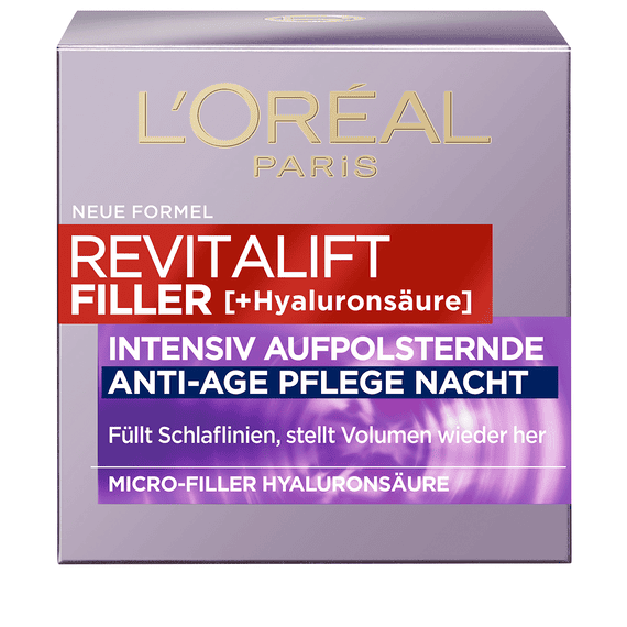 Filler (+Acide Hyaluronique) Soin Anti-Âge Nuit Repulpant Intensif