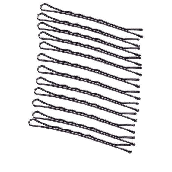 Bobby Pin ondulato, nero, 12 pezzi.
