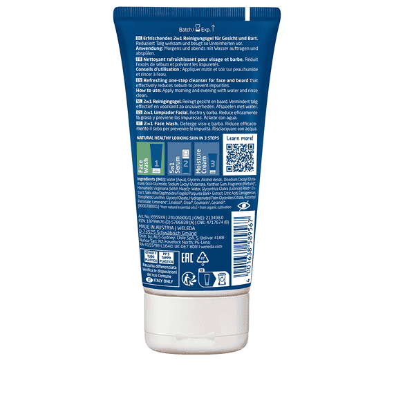 For Men 2-in-1 Face Wash
