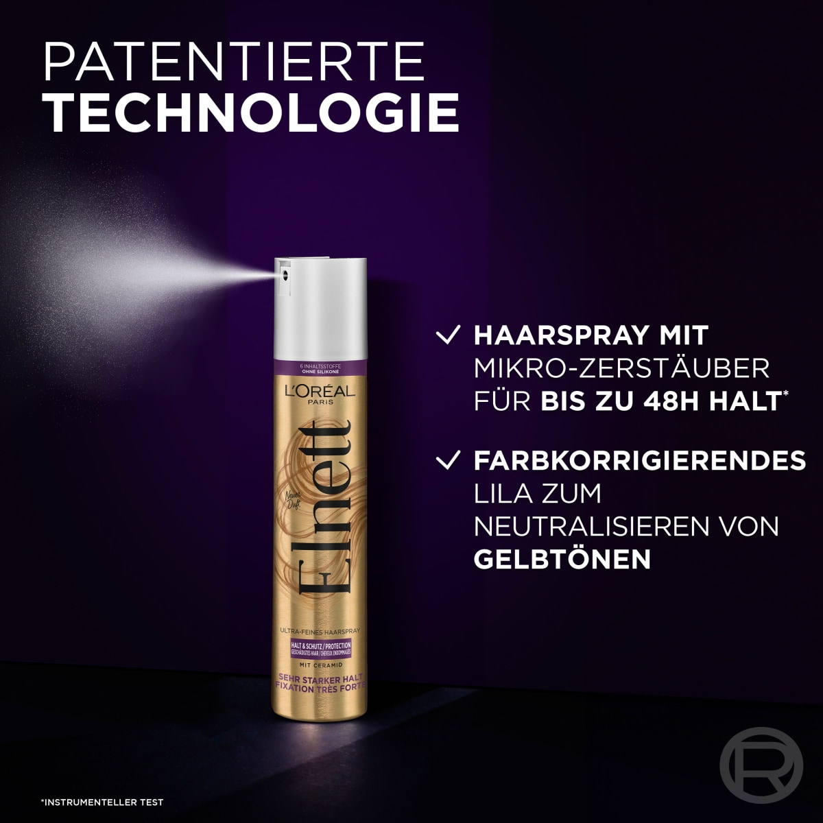 Ultra-Feines Haarspray Anti-Gelbstich