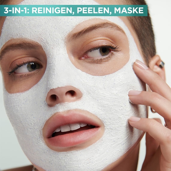 Hautklar 3-in-1 Reinigung + Peeling + Maske