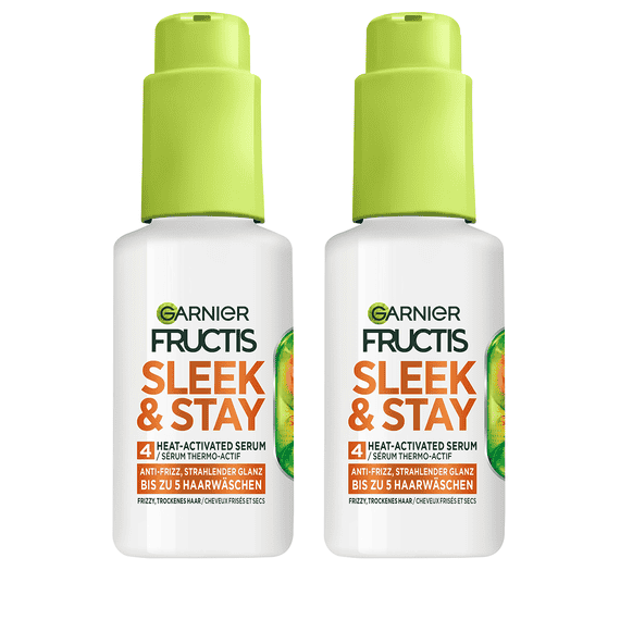 Keratin Sleek Leave-In Serum Duo for smooth hair