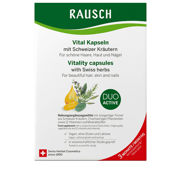 Vitality Capsules with Swiss Herbs - 3 Months