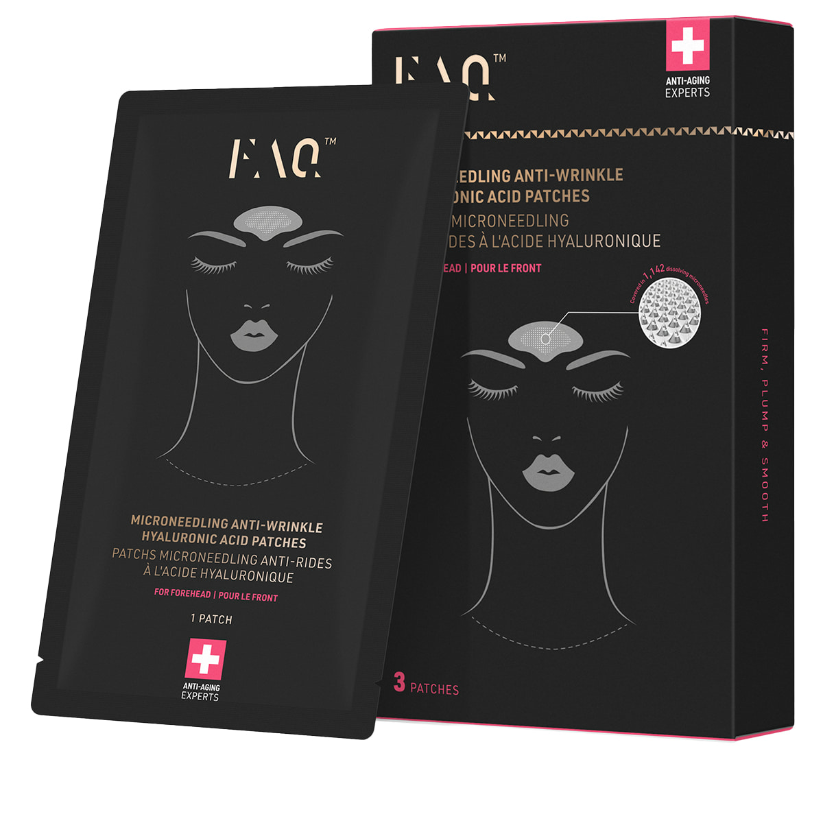 Microneedling Anti-Wrinkle Hyaluronic Acid Patches For Forehead
