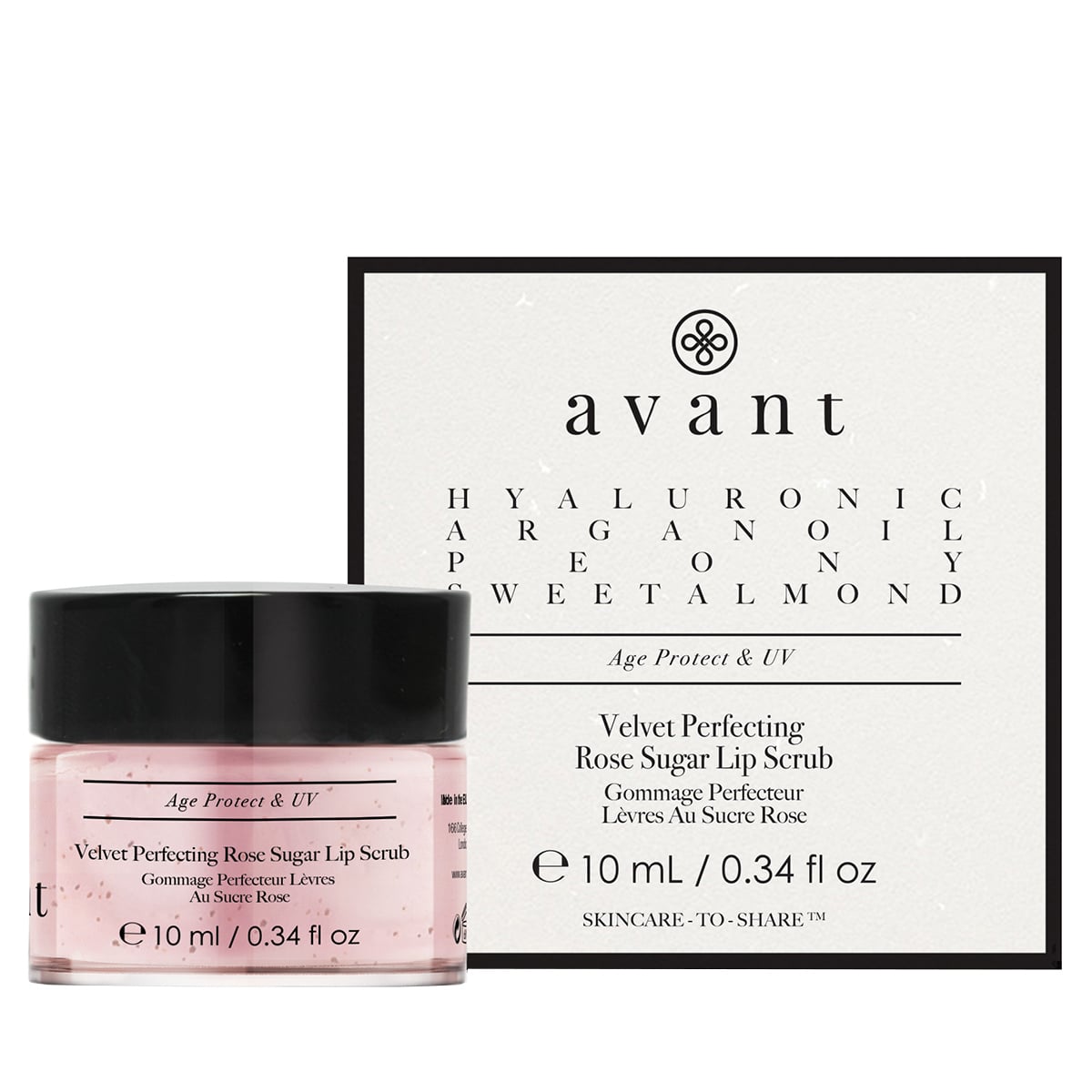 Samtige Rose Zuckerpeeling für die Lippen