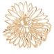 Haarklammer Blumenform gold