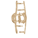 Klemme Strass - Gold