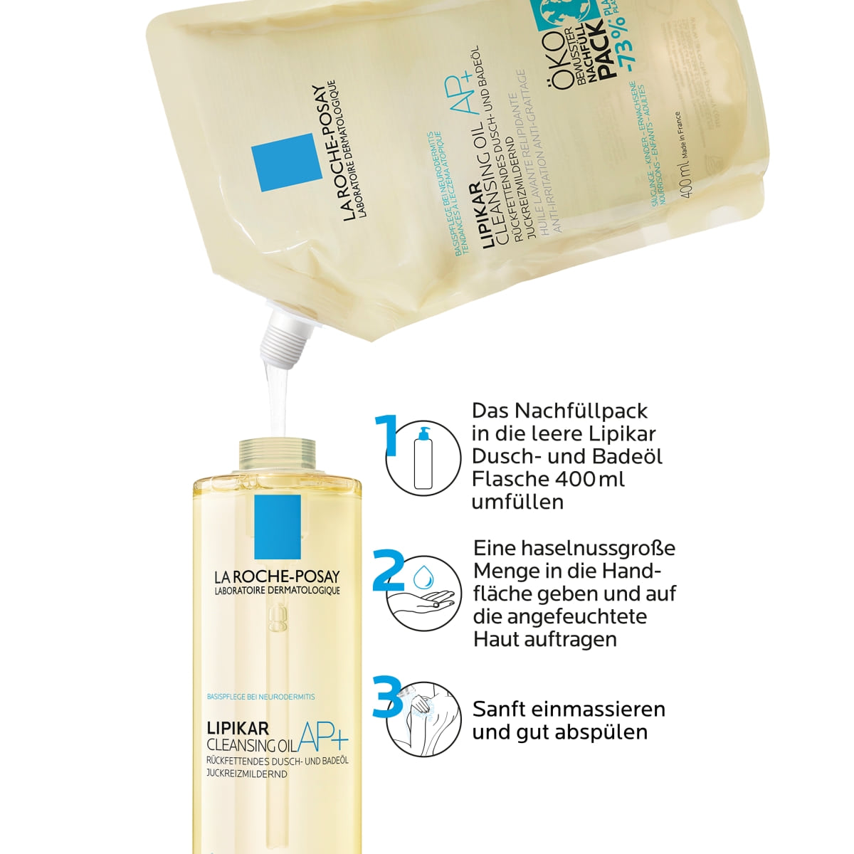 Dusch- und Badeöl Nachfüllpackung 