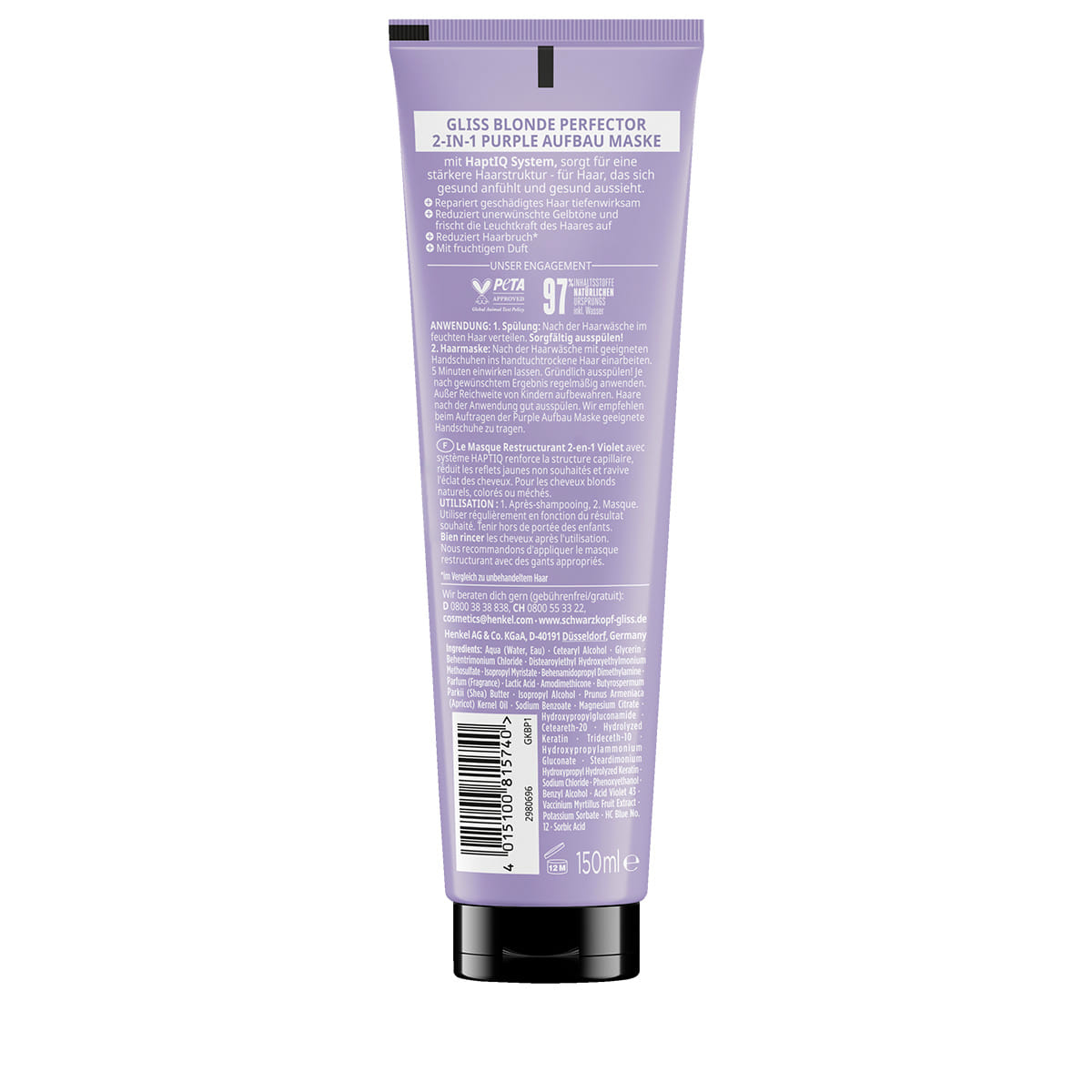 2-in-1 Aufbau Maske Blond Perfector
