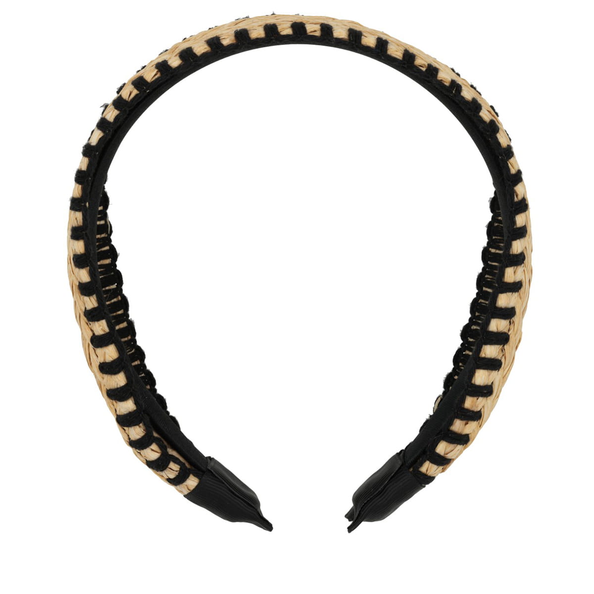 Raffia Headband - Black