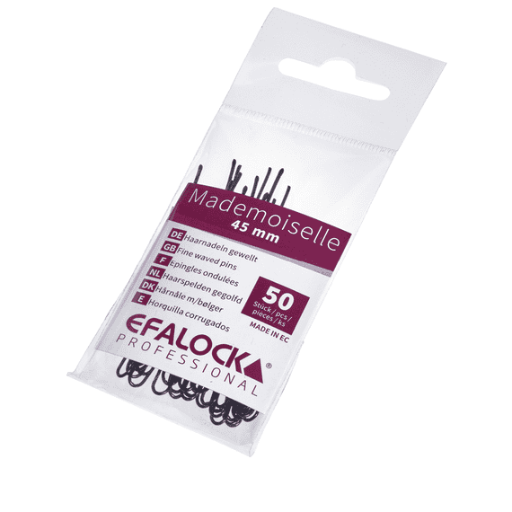 Épingle à cheveux Mademoiselle 45 mm Noir 50 pcs.