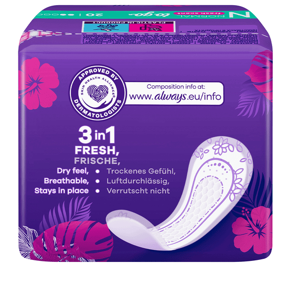 Pantyliners Normal Fresh Scent To Go - 20 Pcs.