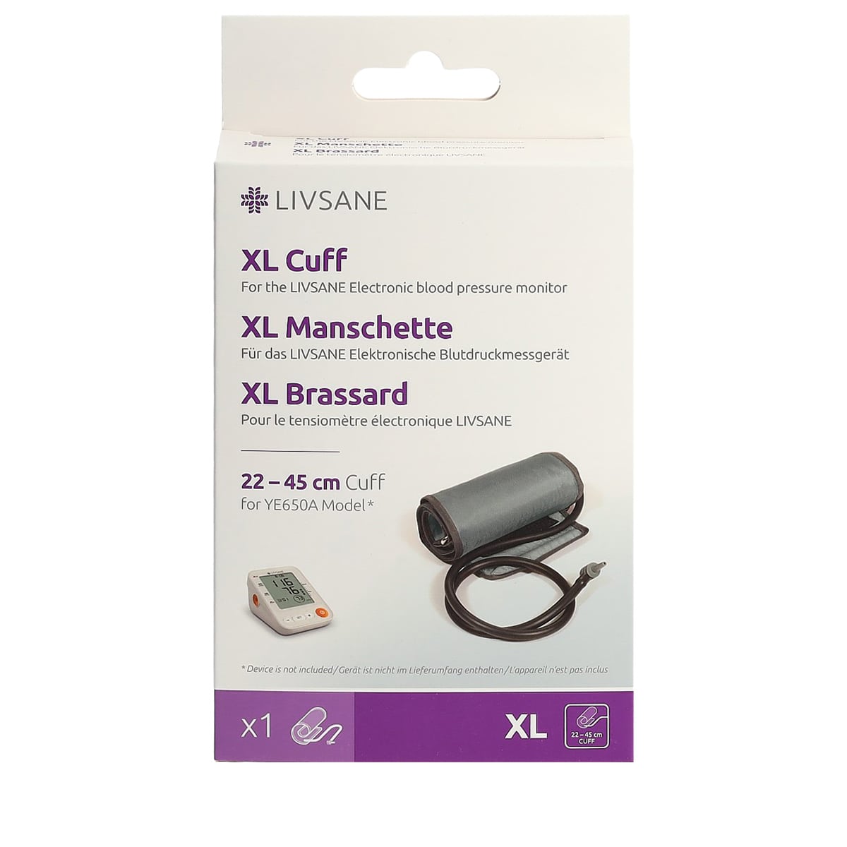 XL Cuff 22-45cm for Blood Pressure Monitor YE650A
