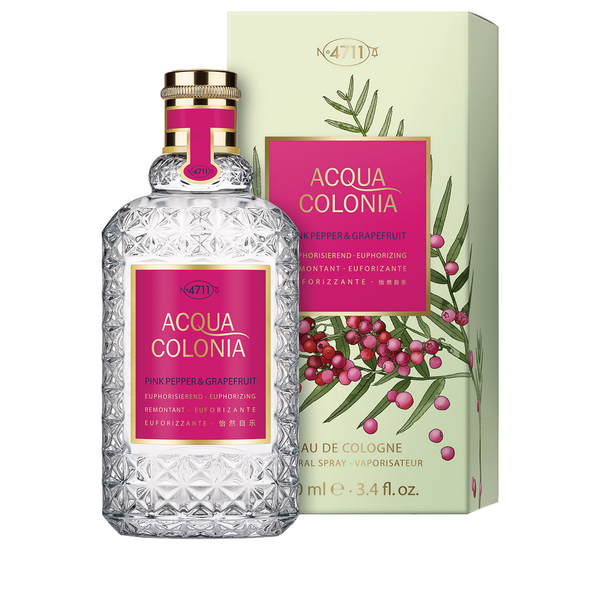 Eau de Cologne Splash & Spray Euphorizing - Pink Pepper & Grapefruit
