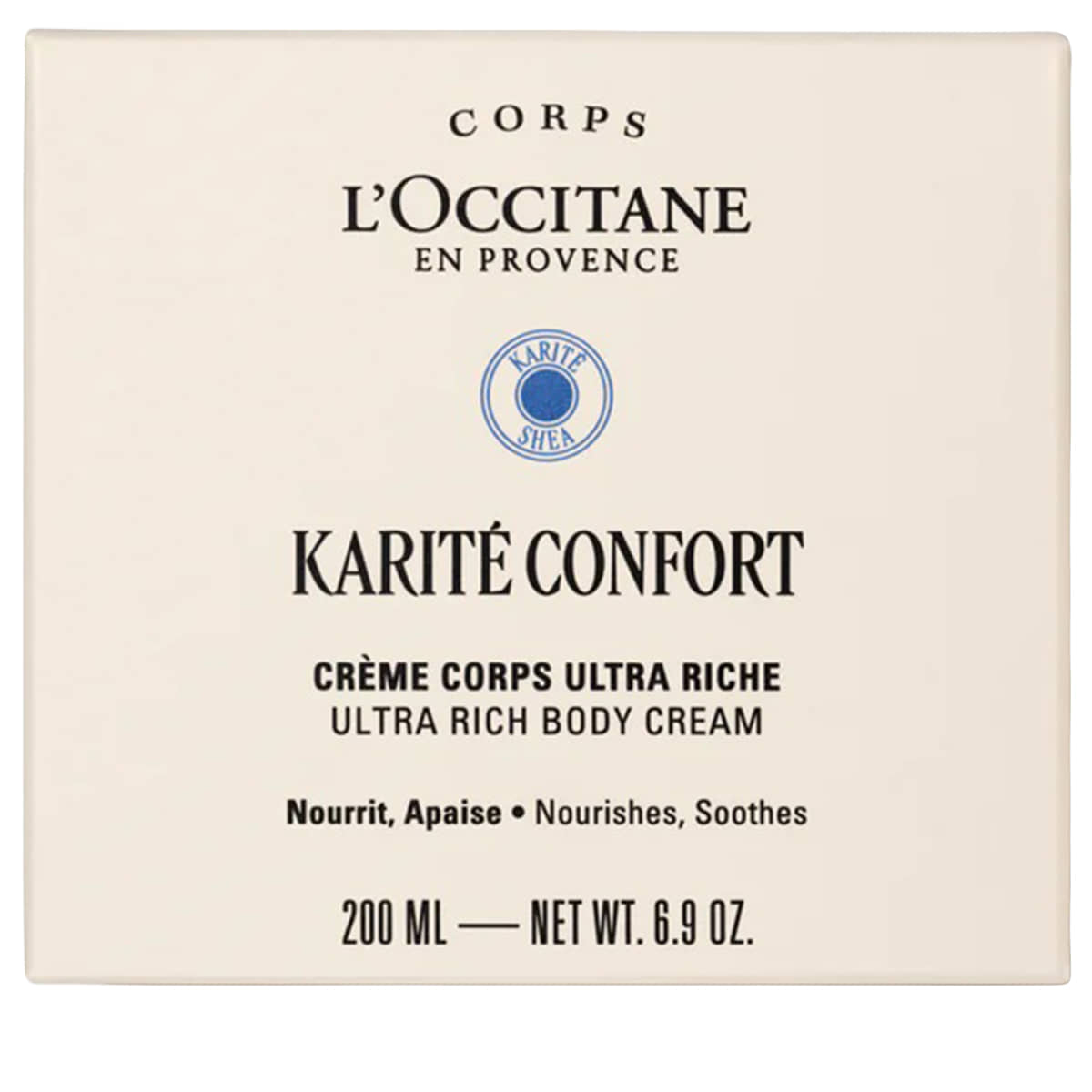 Crème Corps Ultra Riche Karité Confort