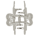 Flower Clip - Silver