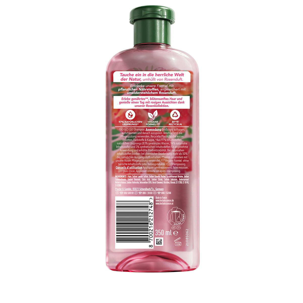 Shampoo Morbidezza Floreale alla Rosa
