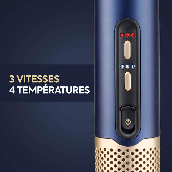 Brosse Soufflante Air Wand bleu/or AS6550CHE