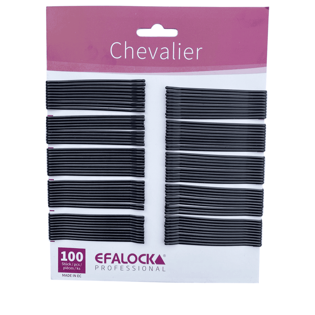 Pinces à cheveux Chevalier 7 cm Noir 100 pcs.