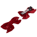 Clip per capelli con fiocchi rossi