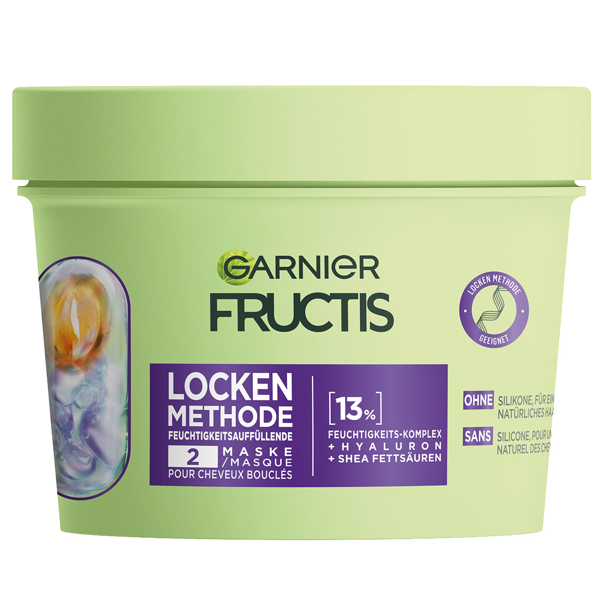 Locken Methode Feuchtigkeitsauffüllende Haarmaske für alle Arten von Locken