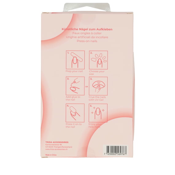 Nail Set Coffin Shape Transparent - 200 Pcs.