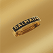 Gold Plated Barrette Medium Logo