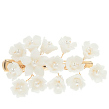 Clip À Cheveux Avec Petites Fleurs Blanches