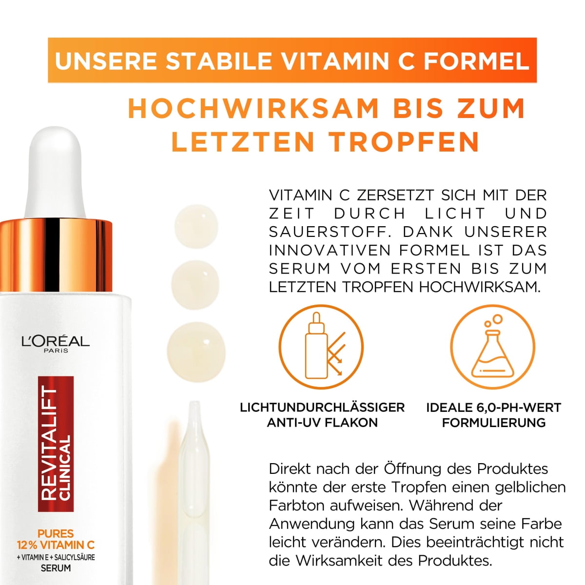 Clinical 12% Sérum Vitamine C Pure (+ Vitamine E + Acide Salicylique)