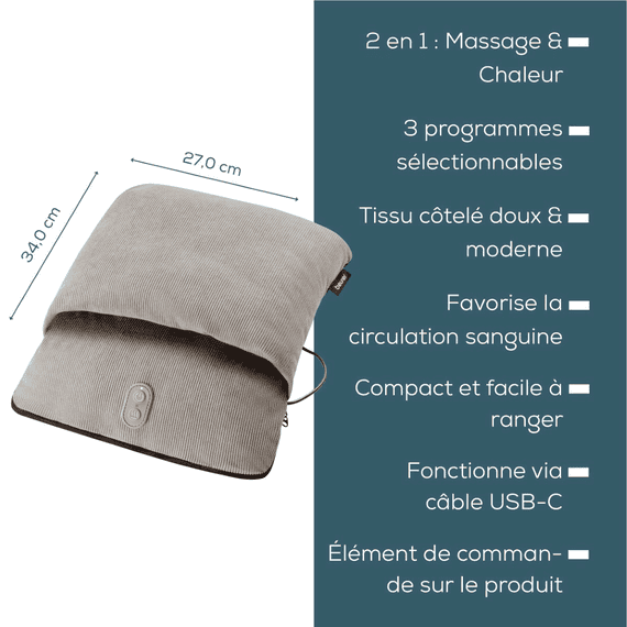 Coussin Massage Pieds Avec Chaleur FM 28