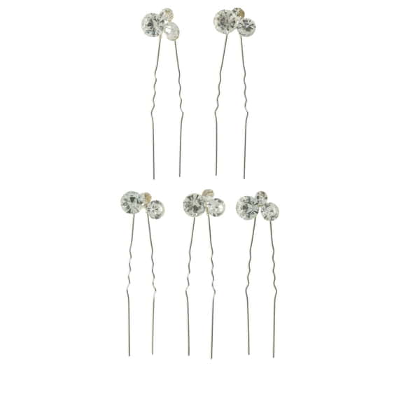 Forcine Per Capelli Con Strass, Set Da 5
