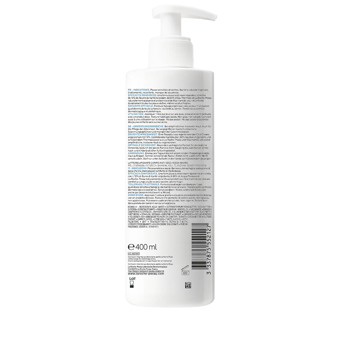 Body lotion for dry skin