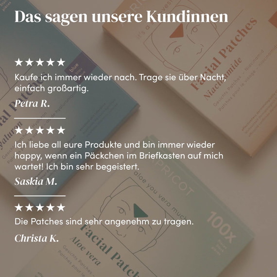 Gesicht Patches mit Panthenol