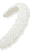 Perlenhaarreif, 3 cm, offwhite