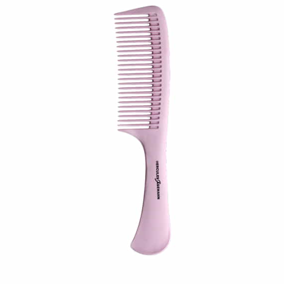 Large Handle Comb, wide-toothed 9" Pink