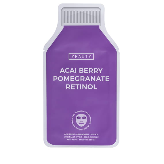 Sheet Mask Acai Berry, Pomegranate, Retinol