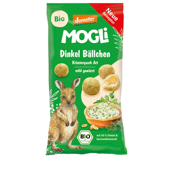Dinkel Bällchen Kräuterquark