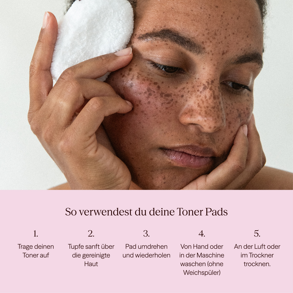 Wiederverwendbare Toner Pads 5er-Set