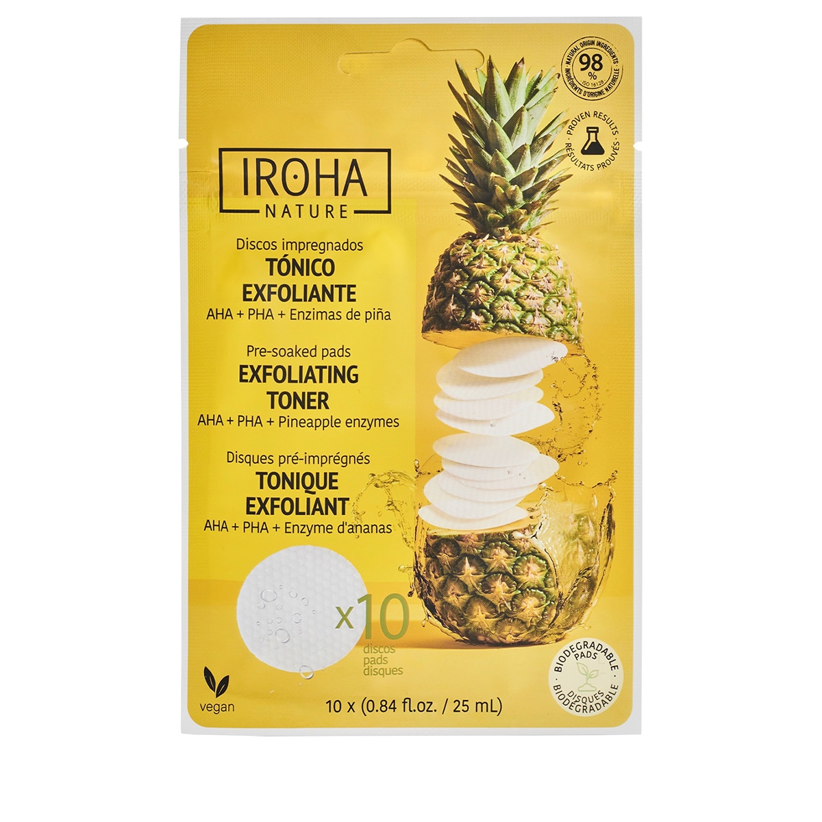 Pre-soaked Pads Hydrating Toner - Glycolic Acids & Pineapple Enzymes