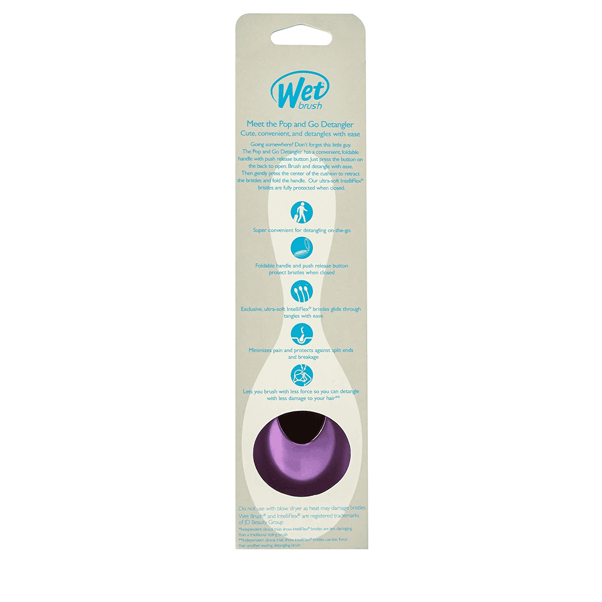 Pop & Go Detangler - Purple