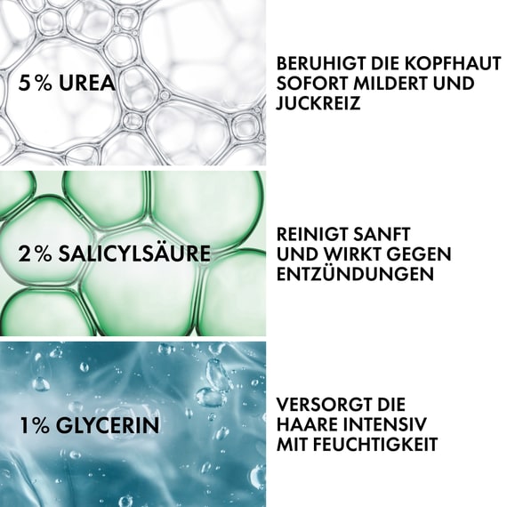 Beruhigendes Pflegeshampoo gegen trockene juckende Kopfhaut