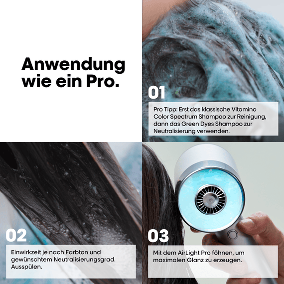 Vitamino Color Spectrum Green Dyes Neutralizing Shampoo