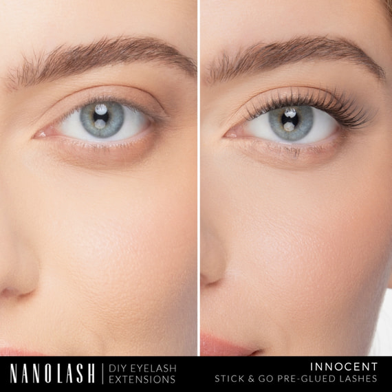 Diy Eyelash Extensions Stick & Go Pre-Glued Lashes Innocent