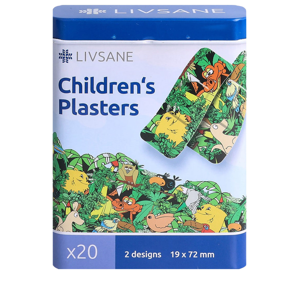 Pansements enfants animaux jungle - 20 pcs.
