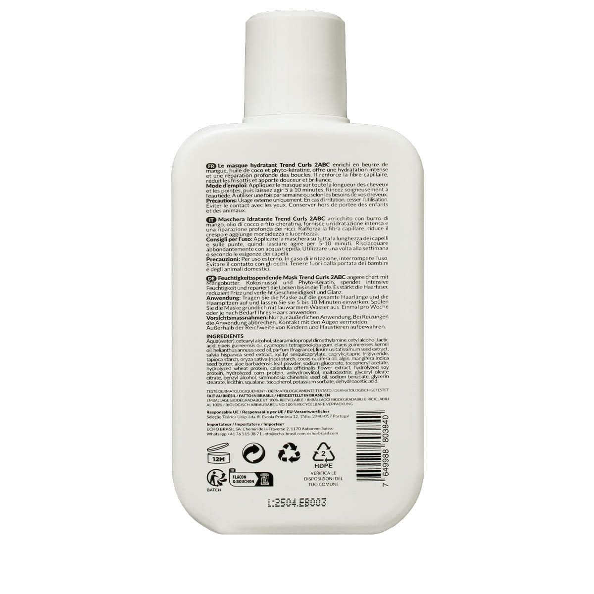 2ABC Masque hydratant