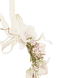Couronne de cheveux avec des fleurs, des rubans et un clip