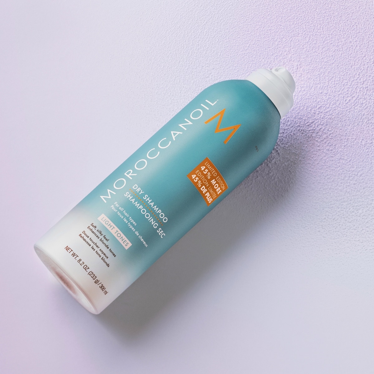 Shampoo secco per capelli chiari